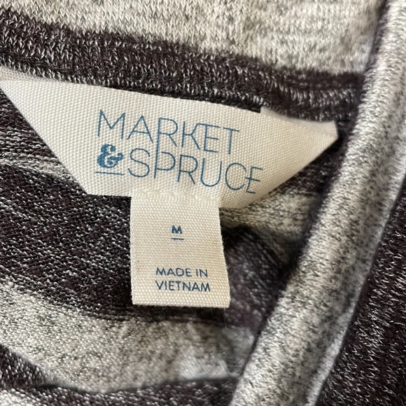 Market and Spruce Black and Gray Tunic Size Medium - Picture 7 of 8